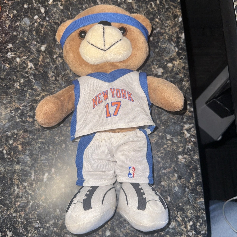 Forever Collectibles Jeremy Lin Teddy Bear Plush NY Knicks #17 Linsanity‎